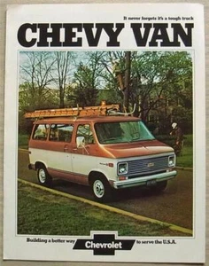 CHEVROLET CHEVY VAN USA Sales Brochure 1973-74 #2680 G10 G20 G30 - Picture 1 of 4