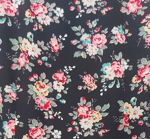 *SALE* Size 8 New Cath Kidston Vintage Style Beautiful Black Floral Tea Dress - Picture 1 of 15