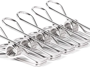 Heavy Duty Clothes Pins for Hanging Clothes Stainless Steel Clothespins for Lan - Picture 1 of 6
