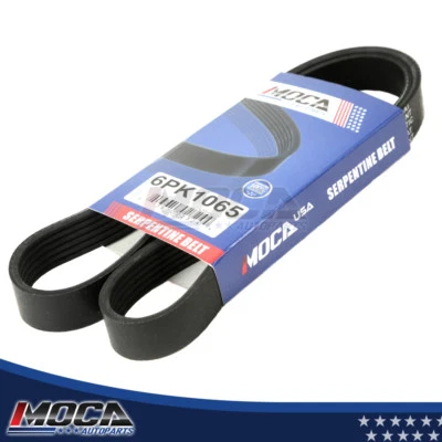 Serpentine Belt Drive Fits Chrysler Dodge Honda Infiniti Nissan EPDM 6PK1065  — 第 1/4 张图片