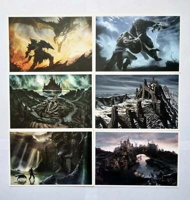 BETHESDA The Elder Scrolls Skyrim Collectors Set of 6 Exclusive Concept Art Postcards