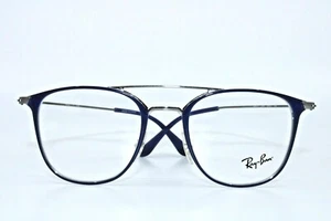 Ray Ban RB6377 2906 Blue with Silver Eyeglasses New Authentic 50 - Picture 1 of 7