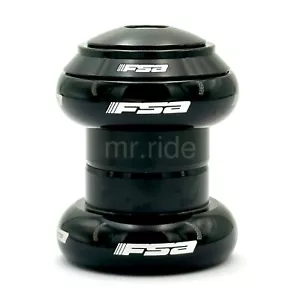 FSA ORBIT X 1" Bike AL Headset, Threadless W/Top cap, Black for ISO 26.4mm - Picture 1 of 10