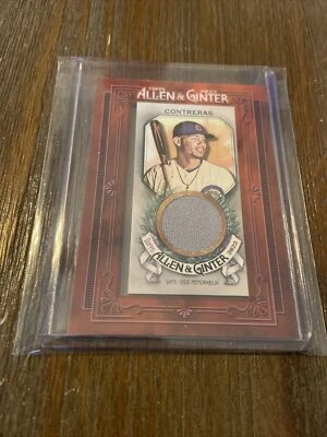 2022 Allen and Ginter Mini Framed Relic #MFR-WC Willson Contreras - Chicago Cubs - Image 1 of 2