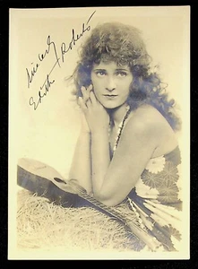 Actriz de película muda Edith Roberts de 1920 foto original firmada autografiada foto fija - Imagen 1 de 3
