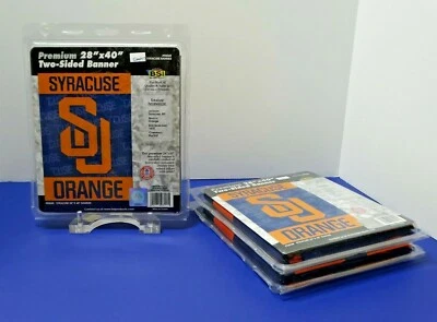 Bandera Syracuse University Naranja Premium 2 CARADAS ~ 28" X 40" NUEVA SELLADA  Foto 1 de 4