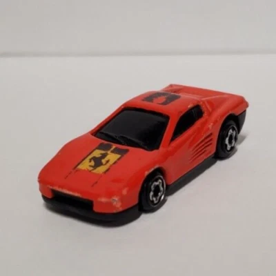 Hot Wheels Mini Micro Ferrari Red Color Racer About 1/87 Scale - Image 1 of 3