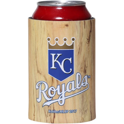 Kansas City Royals Wood Bat Can Cooler, Woody Coozie Insulator MLB Koozie Cover