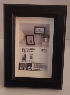 Ikea GUNNABO Black 4x6" Picture Frame New! 102.917.82 - Image 1 of 4