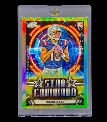 DRAKE MAYE ROOKIE REFRACTOR SILVER PRIZM HOLO SP Insert Non Auto - PATRIOTS - Image 1 of 4