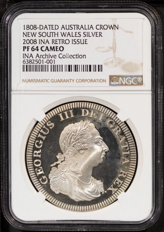 1808-Dated Australia Crown New South Wales Silver 2008 INA Archive Collection - Image 1 of 4