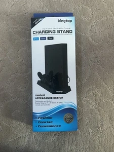 Vertical Stand Cooling Fan Controller Charging Station with Game Storage for PS4 - Picture 1 of 3