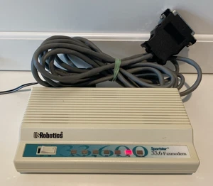 Vtg US Robotics Sportster 33.6 Faxmodem 0459 with Cable and AC Adapter Powers On - Picture 1 of 10