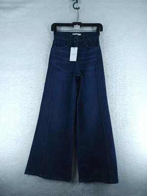 Pantalones de mezclilla REISS brezo pierna ancha - azul oscuro nuevos con etiquetas $295 talla 24 PETITE  Foto 1 de 4