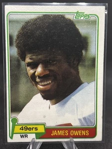 1981 Topps Football 49ers James Owens Card # 263 - Picture 1 of 4