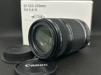 Canon EF-S 55-250mm F/4-5.6 IS Zoom Lens Telephoto from Japan - Image 1 of 4