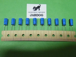 10 Pcs Philips Radial Electrolytic Capacitor 63v 10uF  Dia 6.6mm Ht 12mm 8g D22 - Picture 1 of 4