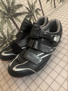 SHIMANO SH-R088L Black Road Bike Cycling Shoes 3 Bolt Men’s EU 44 US 9.7 - Picture 1 of 17