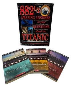 Titanic Book Lot - Gordon Korman Trilogy + 882½ Amazing Answers - 4 Book Set - Picture 1 of 4