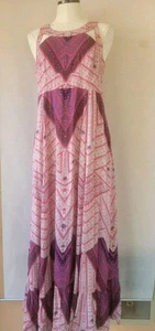 Free People Women's Multicolor Ties Back Maxi Dress Size Medium? - Picture 1 of 7