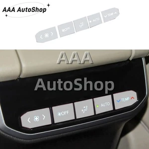 Aluminum Alloy Car Rear AC Switch Control Button Trim For Toyota Highlander 20+ - Picture 1 of 6
