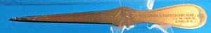 Copper Letter Opener Adverising Wiechmann Refrigeration Albany New York - Picture 1 of 4