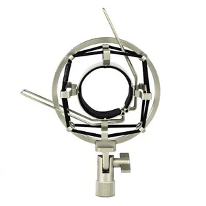 Silver Shock Mount fits Audio-Technica 20-Series Microphones Shockmount - Picture 1 of 2