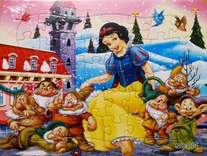 Disney 40 Pieces Jigsaw Puzzles Princess Snow-White Drawing Best Gift for Kids - Picture 1 of 1