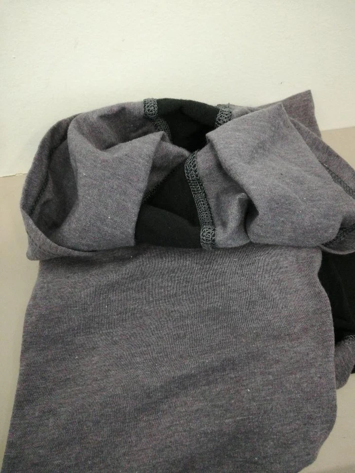 Sudadera con capucha Soffe para niñas color grande negra, gris jaspeado/negro, pequeña Foto 1 de 1