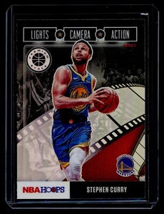 2019-20 HOOPS PREMIUM STOCK #2 STEPHEN CURRY LIGHTS CAMERA ACTION SILVER HOLO SP - Picture 1 of 2