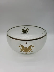 GREAT SEAL OF THE UNITED STATES EAGLE Frosted glass Bowl - Picture 1 of 10