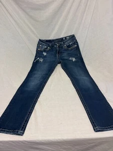 Miss Me Easy Skinny Mid Rise Bling Embellished Gr. 28 - Bild 1 von 9