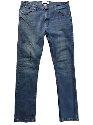 Paper Denim & Cloth Jeans Mens 36x31 Distressed Denim Whiskered Straight Leg Y2K - Image 1 of 4