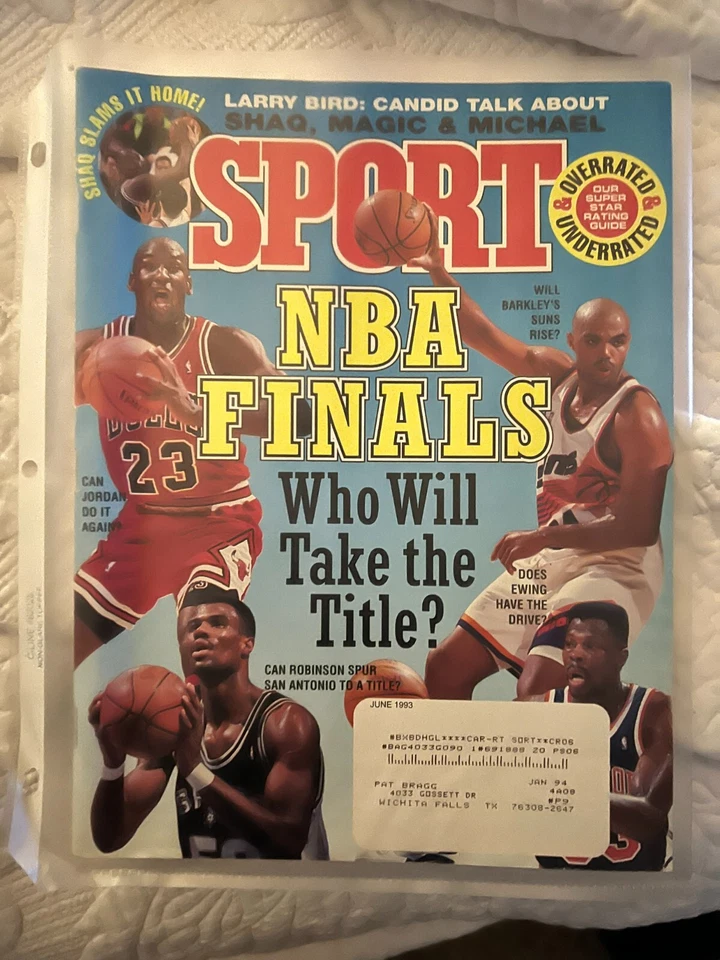 REVISTA DEPORTIVA FINALES DE LA NBA CAN JORDAN DO IT AGAIN, LARRY BIRD, SHAQ MAGIC, MICHAEL Foto 1 de 1