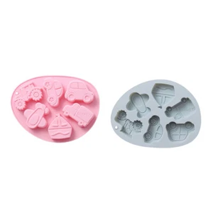 2 Pcs Silicone Molds Chocolate Silicone Chocolate Silicone Vehicle Molds - Picture 1 of 21
