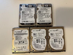 5 X 320gb 2.5” Internal Hardrives . Seagate And Western Digital Brand - Picture 1 of 2