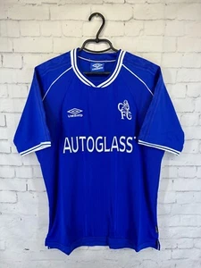 CHELSEA LONDON 1999 2000 VINTAGE RETRO FOOTBALL SHIRT JERSEY HOME SIZE L - Picture 1 of 12