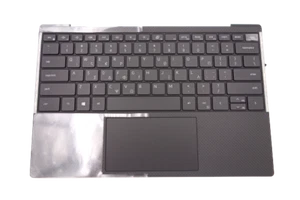 GENUINE Palmrest Dell XPS 9300 9310 BACKLIT Keyboard US ENGLISH / GREEK F26HR - Bild 1 von 9