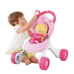 Fisher Price Prinzessin Spaziergänger mit Musik & Puppenwagen Baby Geschenkset - Bild 1 von 10