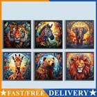 5D DIY Full Round Drill Diamond Painting Stained Glass Animal Kit Home Decor AU
