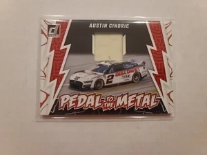 2024 Donruss NASCAR Pedal to the Metal Relic Austin Cindric #PMM-AC - Imagen 1 de 2