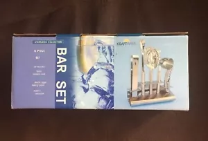 New KraftWare 6-Piece Stainless Steel Bar-Set 18/10 - Picture 1 of 4