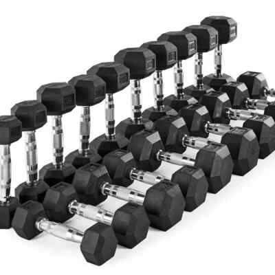 FITCOM ❌NEU - Hex Hanteln 1 - 10 kg Hexagon Kurzhanteln schwarz Kompakthantel Fitness ❌