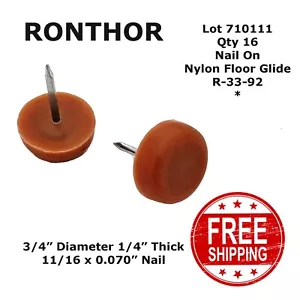 Planeador de piso 0,750 diapositivas x 0,250 grueso Ronthor R-33-92 clavo para muebles 710111 - Imagen 1 de 2