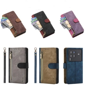 For OnePlus 10 Pro 12 11 9 8T Nord N200 Multicard Wallet Case Phone Case Cover - Picture 1 of 17