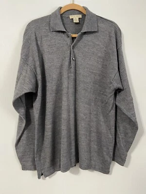 Jos. Suéter Polo Manga Larga J. Oliver Hecho en Italia Mezcla de Lana Gris - M Foto 1 de 3
