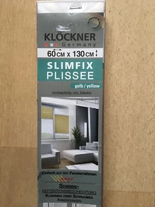Slimfix Plissee 60x130 cm gelb Klöckner - Bild 1 von 3