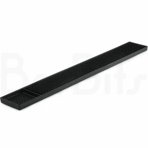 Alfombrilla de barra de goma larga BarBits 24" - alfombrillas de pub antideslizantes para corredor de vidrio de cerveza negra - Imagen 1 de 3