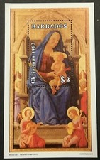 BARBADOS / 1983 SHEET CHRISTMAS ** MNH FOGLIETTO NATALE