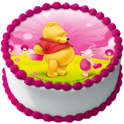 Essbar Tortendeko Winnie Pooh Puuh Bär Ferkel Tortenaufleger NEU Party Deko dvd - Bild 1 von 4